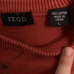 Men’s Red Izod Crewneck